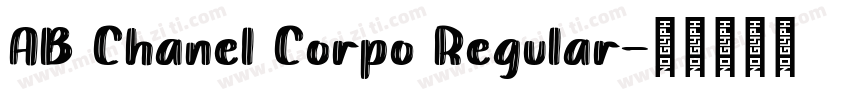 AB Chanel Corpo Regular字体转换